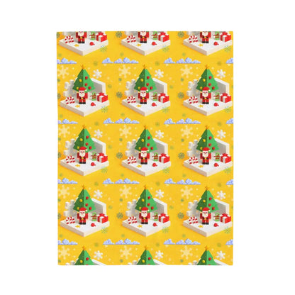 yellow-christmas-pixel-blanket-30-40-blankets-528