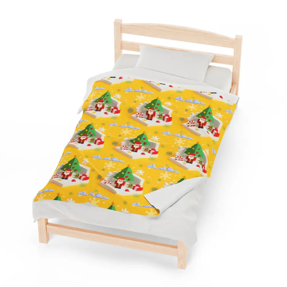 yellow-christmas-pixel-blanket-blankets-569